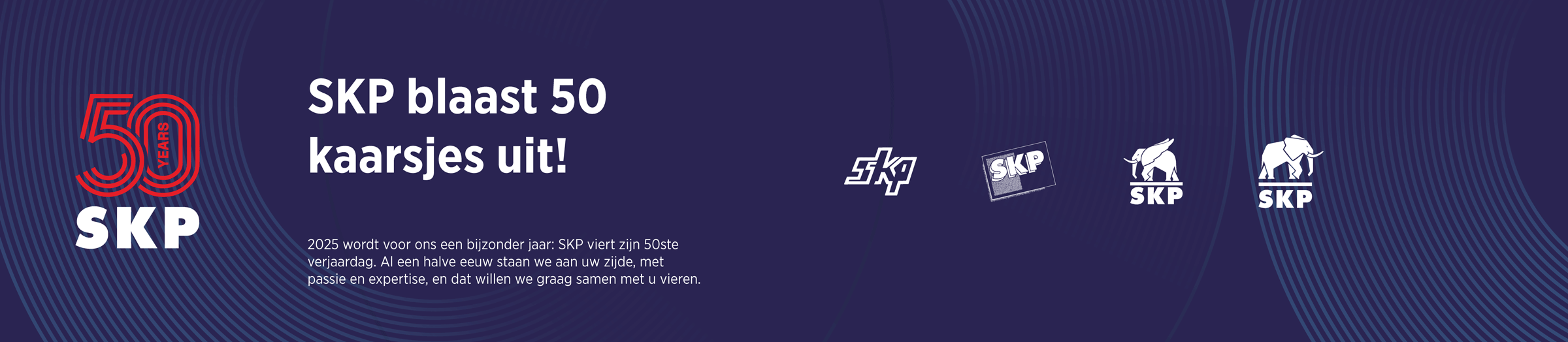 SKP 50 jaar banner