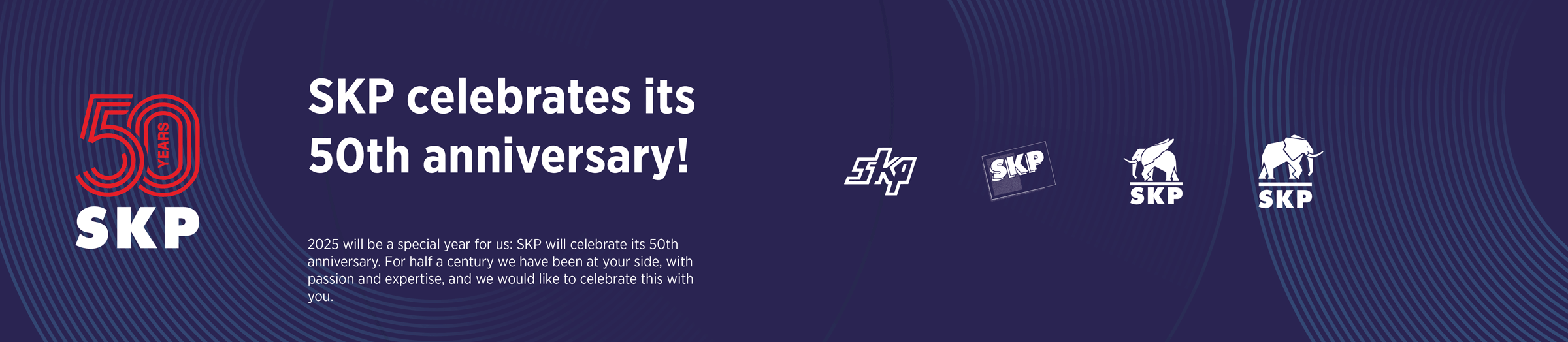SKP 50 jaar banner