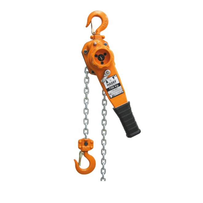 Ratchet lever hoist Hadef 50/07 0,75t 1,5m without LL